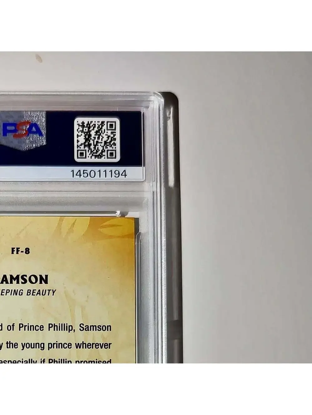 Samson 2025 Topps Disney #FF-8 Furry Friends Card Sleeping Beauty PSA 9 MT